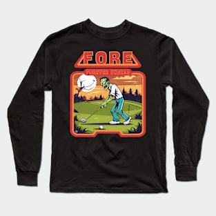 Zombie golf player Long Sleeve T-Shirt